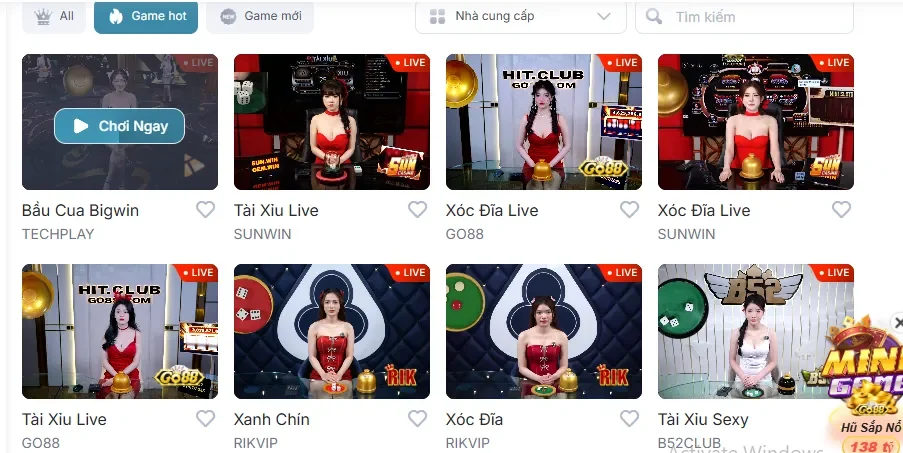 Tài xỉu livestream tại Rik88