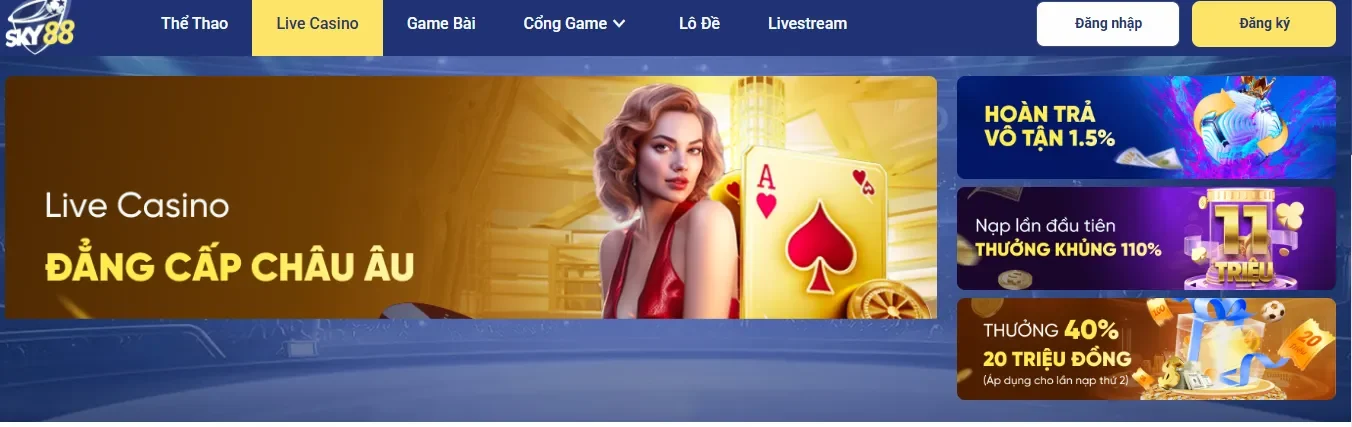 Khuyến mãi khủng khi tham gia tại nhà cái Sky88